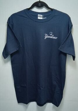 New York Yankees "I Support 2 Teams" Blue Shirt Adult Medium